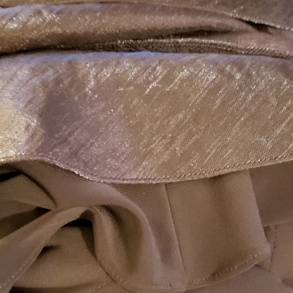Cache Shimmering Ruffled Cocktail Dress Size 4 - Picture 6 of 8